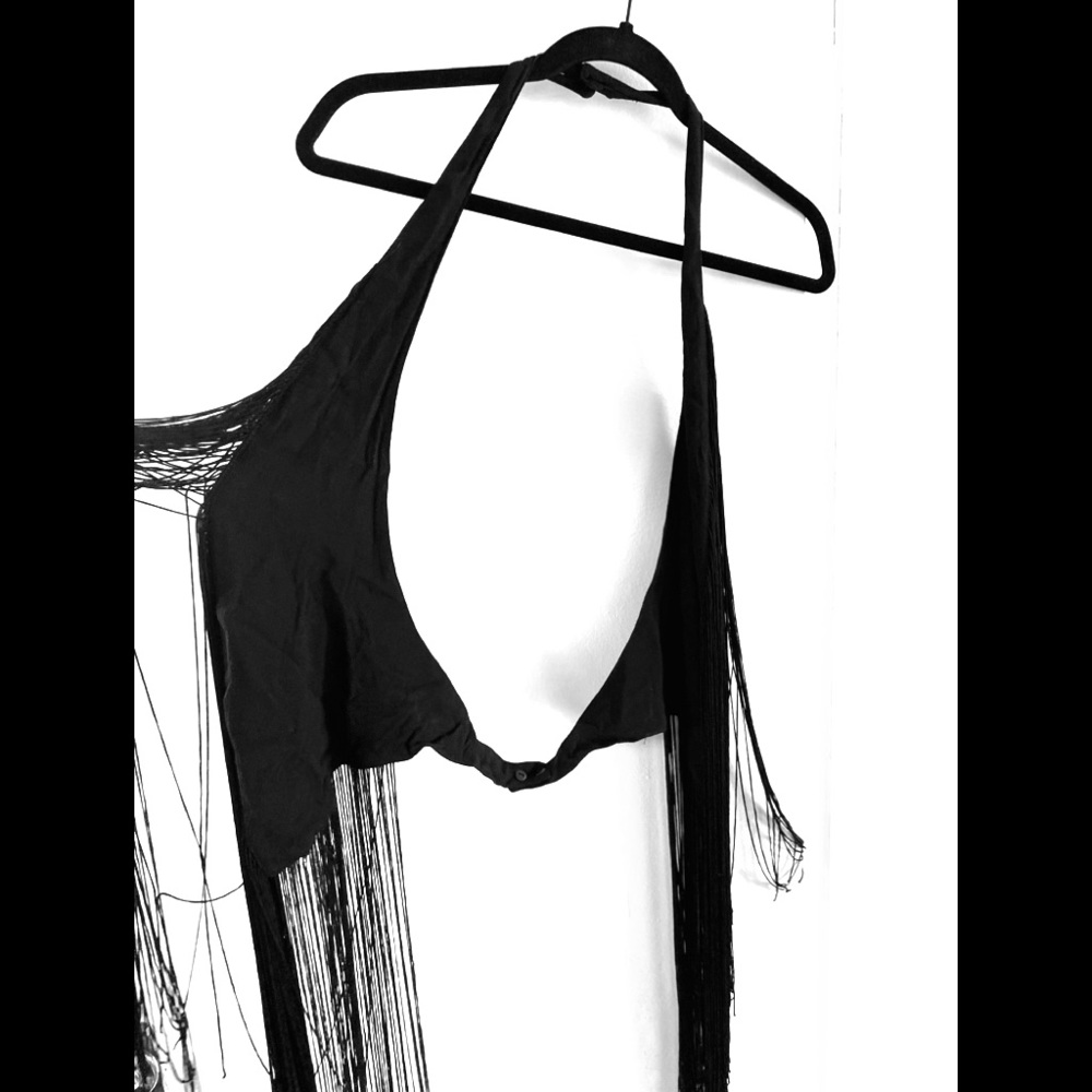 Long Fringe Vest